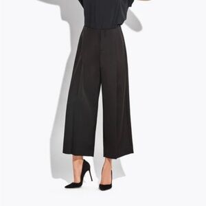 AYR The Falling Water Pant, Flared Crop Leg, Faux Satin, Medium